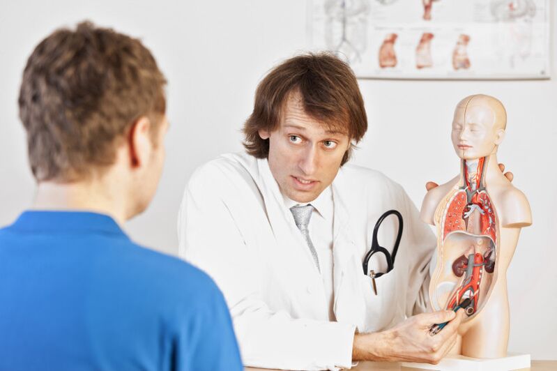 Consultation avec un médecin pour prostatite